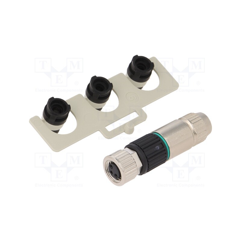 1 pcs x MURR ELEKTRONIK - 7000-08371-0000000 - Connector: M8, female, PIN: 3, straight, for cable, plug, Slimline