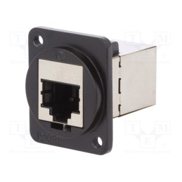 1 pcs x CLIFF - CP30225SM3B - Coupler, FT, Cat: 6a, shielded, Layout: 8p8c, 19x24mm, Mat: metal