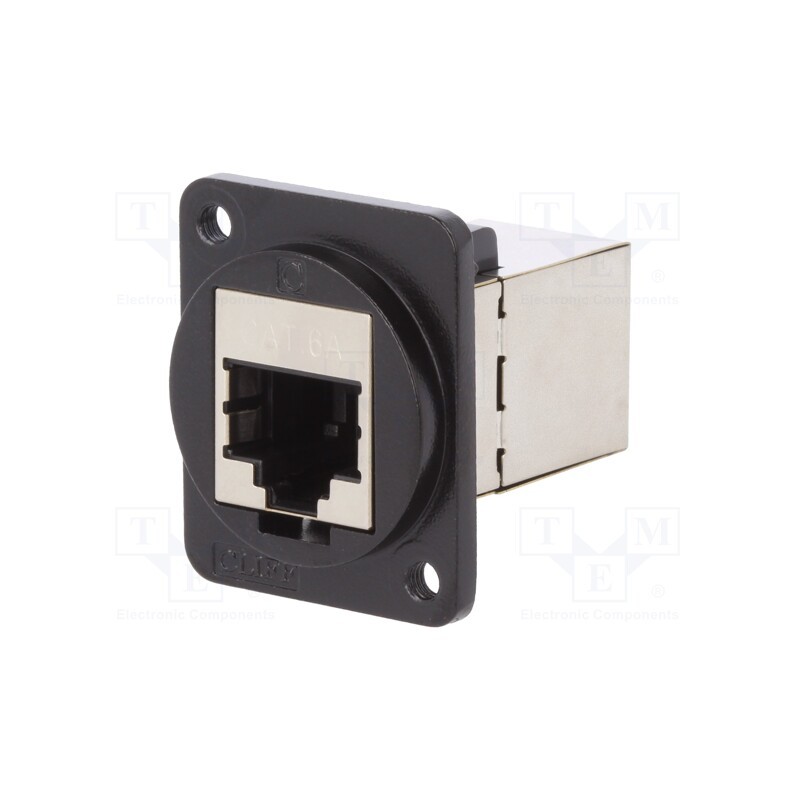 1 pcs x CLIFF - CP30225SM3B - Coupler, FT, Cat: 6a, shielded, Layout: 8p8c, 19x24mm, Mat: metal