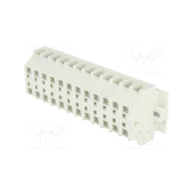 1 pcs x WAGO - 262-142 - Terminal block, ways: 12, 0.5÷4mm2, spring clamp, 550V, 23A