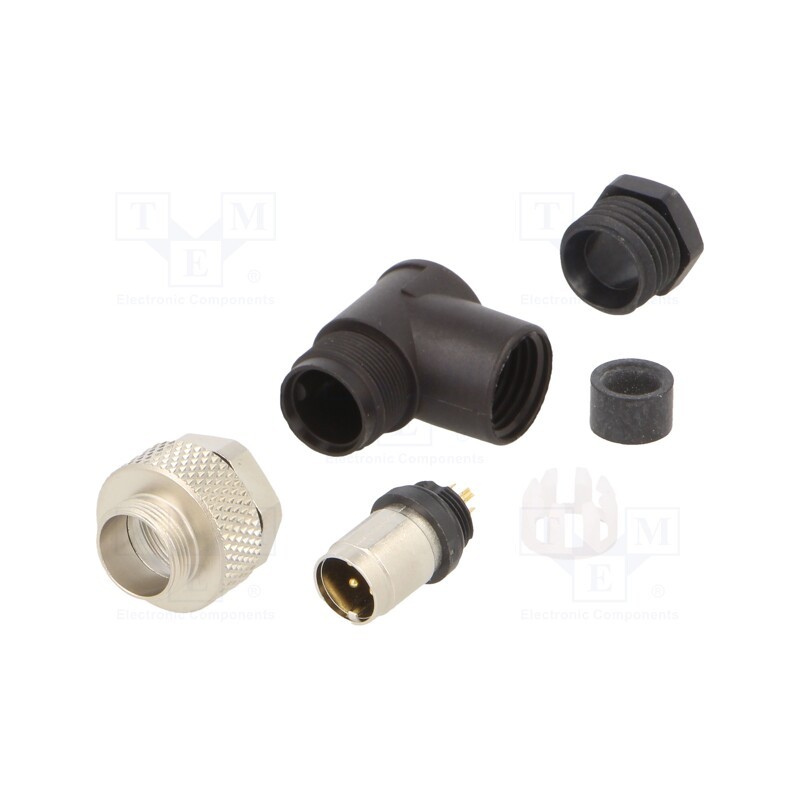 1 pcs x BINDER - 99 0409 70 04 - Connector: M9, plug, male, Plating: gold-plated, 125V, IP67, PIN: 4