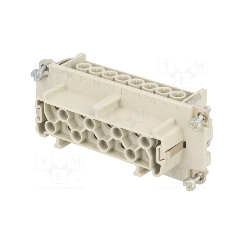 1 pcs x LAPP - 10195000 - Connector: HDC, contact insert, female, EPIC H-BE, PIN: 16, 16+PE