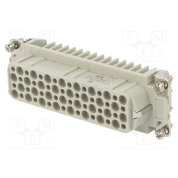 1 pcs x TE Connectivity - HD-064-F - Connector: HDC, female, HD, PIN: 64, 64+PE, size 8, w/o contacts, 10A