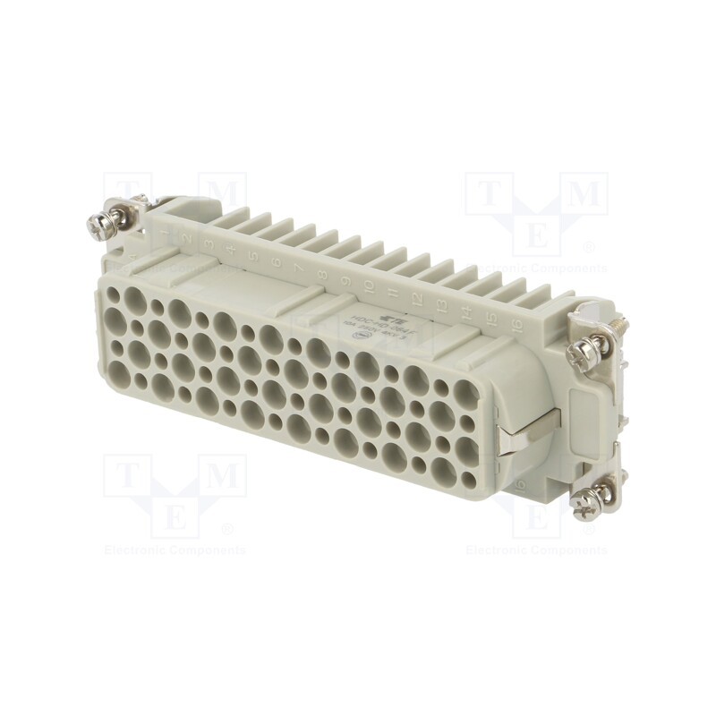 1 pcs x TE Connectivity - HD-064-F - Connector: HDC, female, HD, PIN: 64, 64+PE, size 8, w/o contacts, 10A