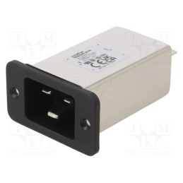 1 pcs x SCHAFFNER - FN9222R-20-06 - Connector: AC supply, socket, male, 20A, 250VAC, C14 (E), -25÷85°C