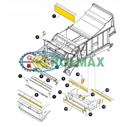 Tarpaulin new holland tc cx tx cnh 80922309