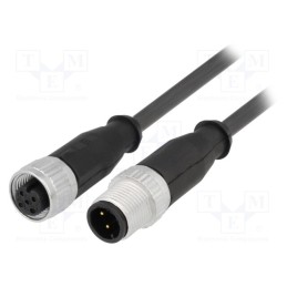1 pcs x HARTING - 21348485390015 - Cable: for sensors/automation, PIN: 3, M12-M12, 1.5m, plug, plug