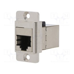 1 pcs x CLIFF - CP30725SM - Coupler, DUALSLIM, Cat: 6a, shielded, Layout: 8p8c, 29mm, Mat: metal