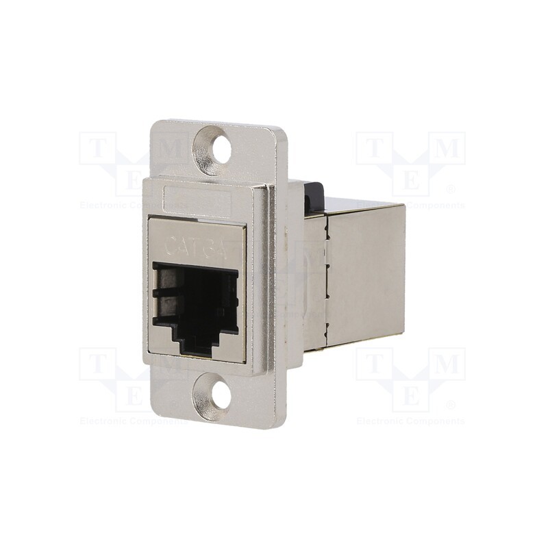 1 pcs x CLIFF - CP30725SM - Coupler, DUALSLIM, Cat: 6a, shielded, Layout: 8p8c, 29mm, Mat: metal