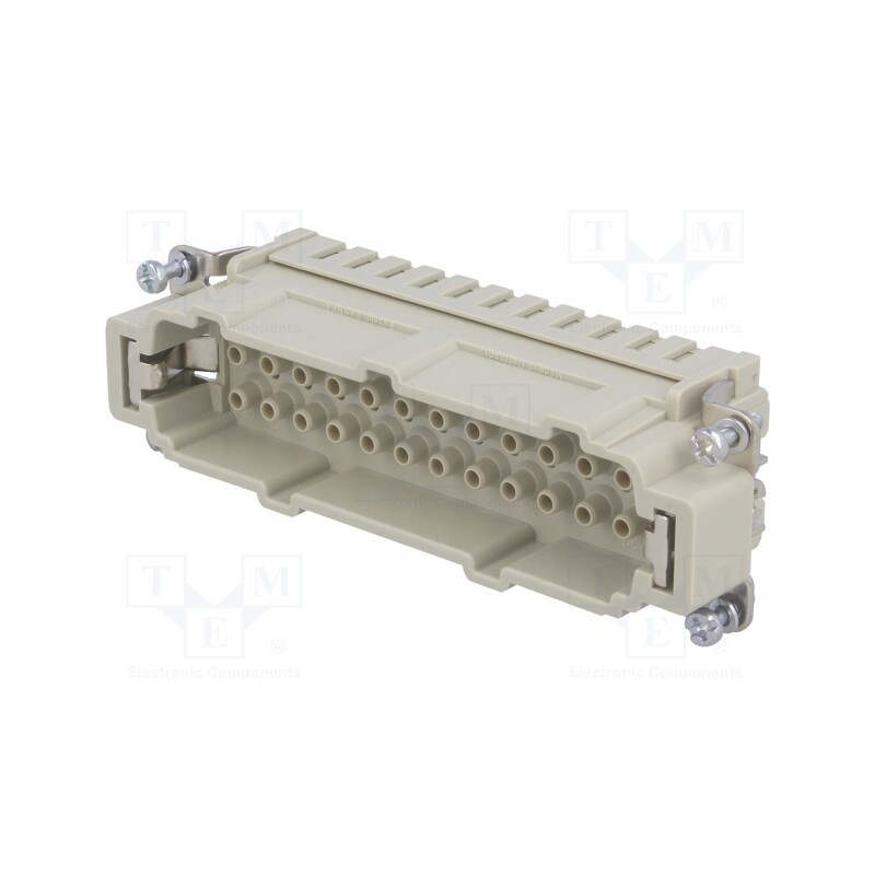 1 pcs x HARTING - 9330242602 - Connector: HDC, contact insert, male, Han E®, PIN: 24, 24+PE, 16A