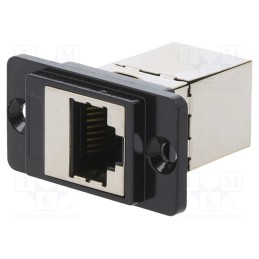 1 pcs x CLIFF - CP30725SMB - Coupler, DUALSLIM, Cat: 6a, shielded, Layout: 8p8c, 29mm, Mat: metal