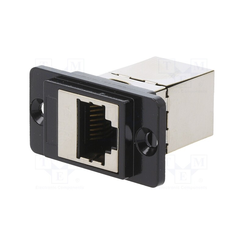 1 pcs x CLIFF - CP30725SMB - Coupler, DUALSLIM, Cat: 6a, shielded, Layout: 8p8c, 29mm, Mat: metal