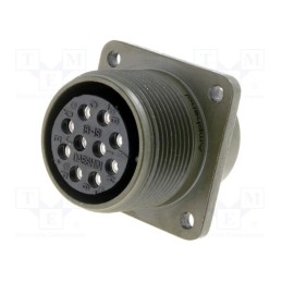 1 pcs x AMPHENOL - DS3102A 18-1S - Connector: circular, size 18, MS/DS, aluminium alloy, olive, 13A