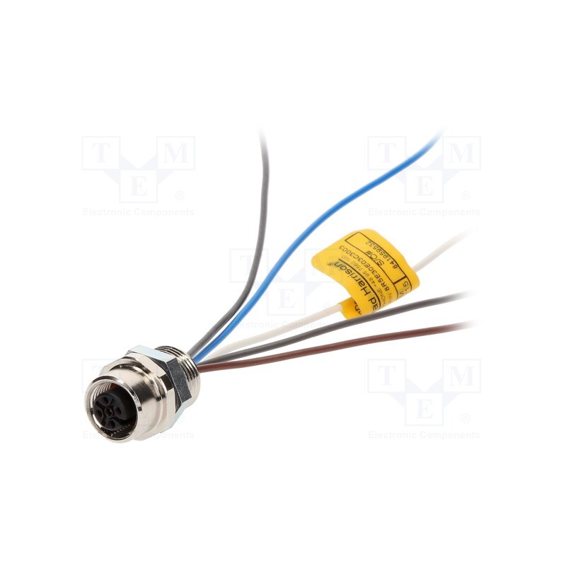 1 pcs x MOLEX - 120011-0033 - Socket, M12, PIN: 5, female, A code-DeviceNet / CANopen, cables