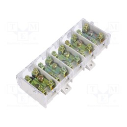1 pcs x PAWBOL - E.4029 - Terminal block, screw terminal, 25mm2, 101A, ways: 5, grey