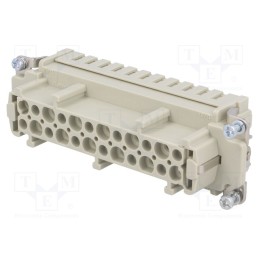 1 pcs x HARTING - 9330242702 - Connector: HDC, contact insert, female, Han E®, PIN: 24, 24+PE, 16A