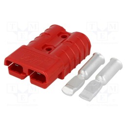 1 pcs x ENCITECH - 1130-0211-03 - Plug, wire-wire, hermaphrodite, PIN: 2, for cable, crimped, red