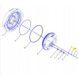 Cat rear axle bush lad 2125712 g