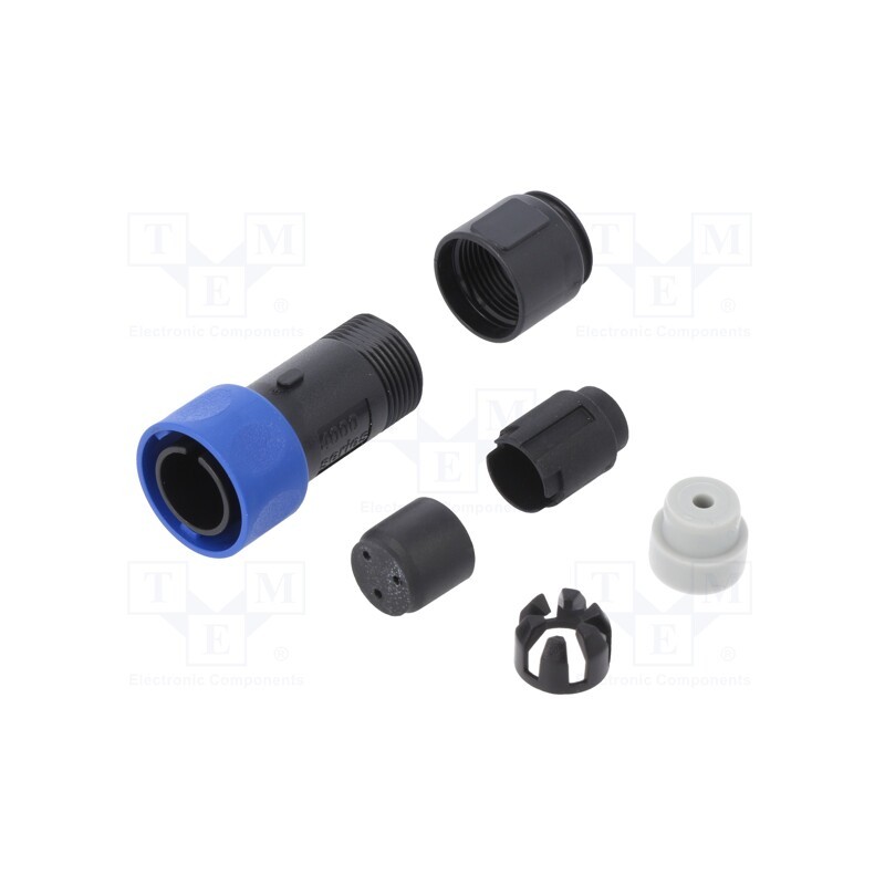 1 pcs x BULGIN - PXP4010/03P/3035 - Connector: circular, plug, male, PIN: 3, w/o contacts, for cable