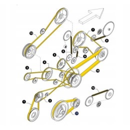 New Holland TX Case 84023277 cnh power band