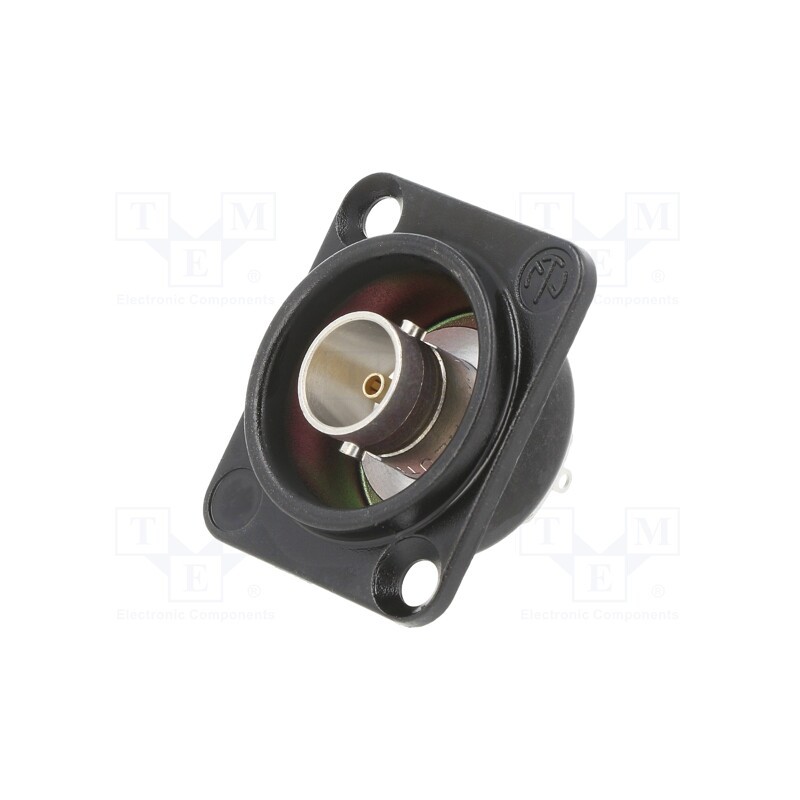 1 pcs x NEUTRIK - NBB75DSIB - BNC BULKHEAD SOLD.ISOL.D-HOUSE BL