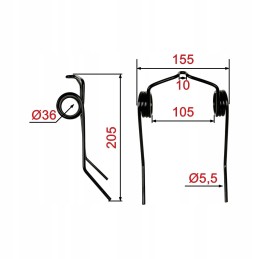 Motowidel New Holland TC5040 reel finger