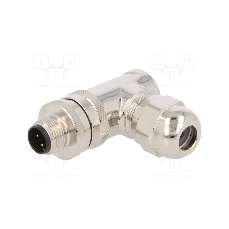 1 pcs x TE Connectivity - T4113011041-000 - Plug, M12, PIN: 4, male, A code-DeviceNet / CANopen, for cable