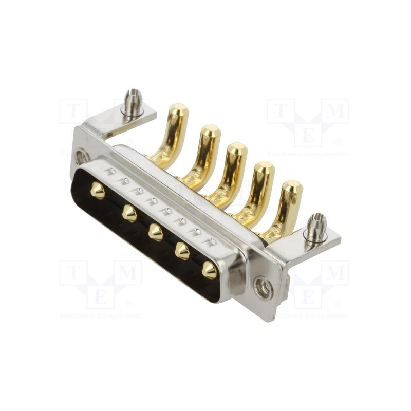 1 pcs x MH CONNECTORS - MHCDR5W5P4 - Special D-Sub, PIN: 5, plug, male, on PCBs, THT, MHCD, 240V
