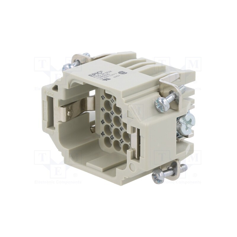 1 pcs x LAPP - 11285000 - Connector: HDC, contact insert, male, EPIC H-DD, PIN: 24, 24+PE