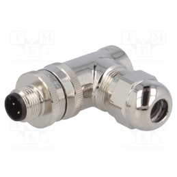 1 pcs x TE Connectivity - T4113012041-000 - Plug, M12, PIN: 4, male, A code-DeviceNet / CANopen, for cable