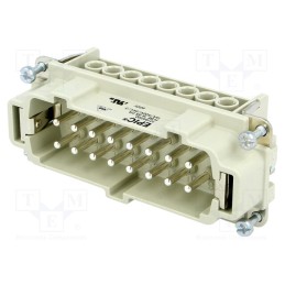1 pcs x LAPP - 10194000 H-BE 16 SS - Connector: HDC, contact insert, male, EPIC H-BE, PIN: 16, 16+PE