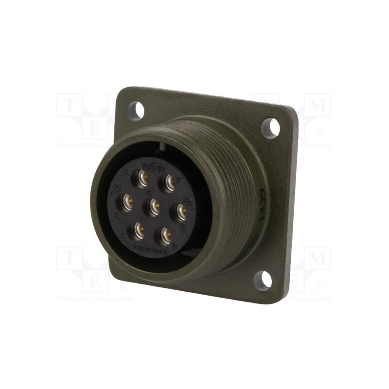 1 pcs x AMPHENOL - DS3102A 16S-1S - Connector: circular, size 16S, MS/DS, aluminium alloy, olive, 13A