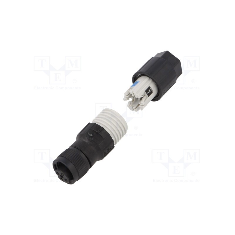 1 pcs x PHOENIX CONTACT - SACC-M12FS-4QO-0,75 1641756 - Plug, M12, PIN: 4, female, A code-DeviceNet / CANopen, for cable