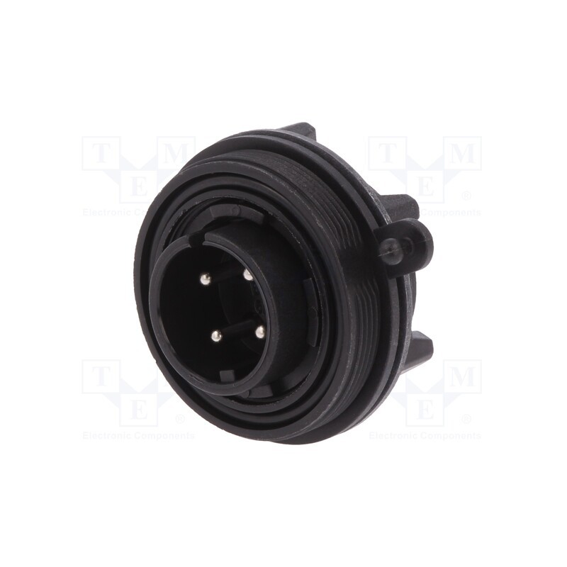 1 pcs x BULGIN - PX0747/P - Connector: circular, socket, male, PIN: 4, Standard Buccaneer®