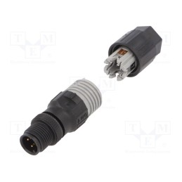 1 pcs x PHOENIX CONTACT - SACC-M12MS-4QO-0,75 1641769 - Plug, M12, PIN: 4, male, A code-DeviceNet / CANopen, for cable, IDC