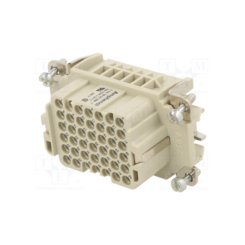 1 pcs x AMPHENOL - C14610B0420009 - Connector: HDC, contact insert, female, C146,heavy|mate DD, 42+PE