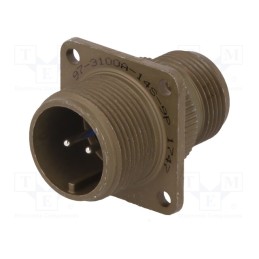 1 pcs x AMPHENOL - 97-3100A-14S-9P - Connector: circular, size 14S, 97, aluminium alloy, olive, socket
