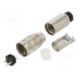 1 pcs x BINDER - 99 5105 00 03 - Connector: M16, plug, male, for cable, straight, IP67