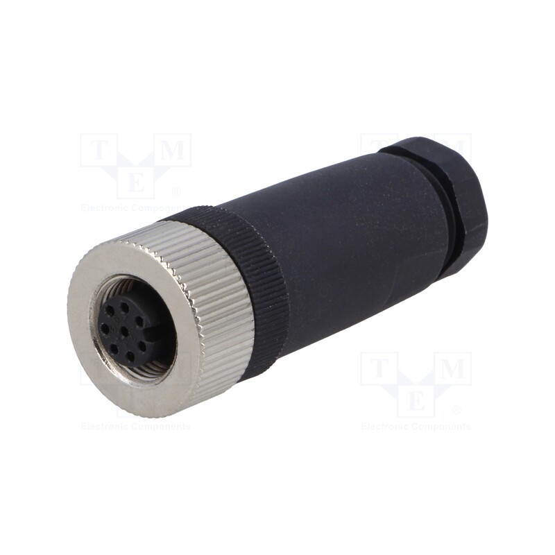 1 pcs x DEGSON ELECTRONICS - PB-M12A-08P-FF-SL7001-00A(H) - Plug, M12, PIN: 8, female, A code-DeviceNet / CANopen, for cable