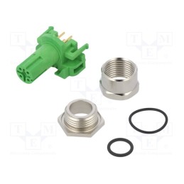 1 pcs x TELEGu00c4RTNER - J80120A0220 - Socket, M12, PIN: 4, female, D code-Ethernet, for panel mounting