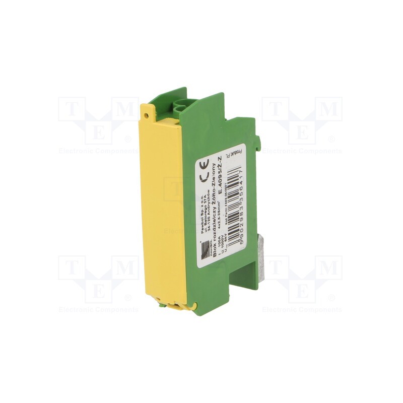 1 pcs x PAWBOL - E.4095/Ż-Z - Splice terminal: distribution block, ways: 1, terminals: 8, ABS