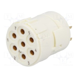 1 pcs x HARTING - 9151072702 - Connector: M23, contact insert, PIN: 7, female, soldering, 300V, 20A