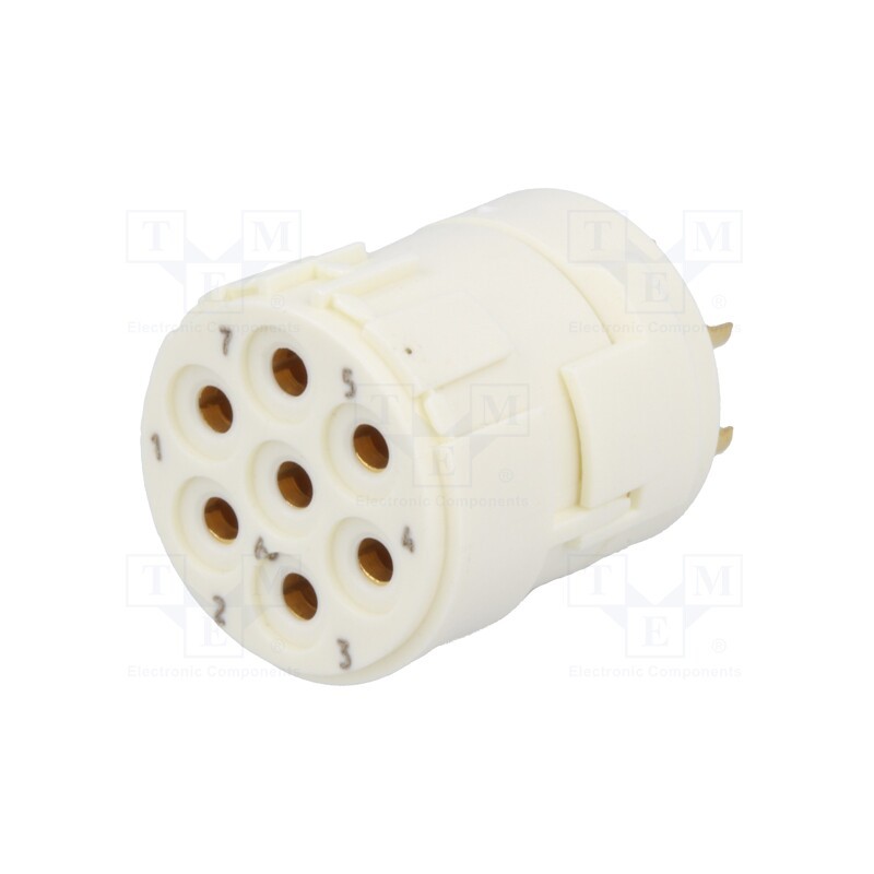 1 pcs x HARTING - 9151072702 - Connector: M23, contact insert, PIN: 7, female, soldering, 300V, 20A