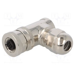 1 pcs x TE Connectivity - T4112011041-000 - Plug, M12, PIN: 4, female, A code-DeviceNet / CANopen, for cable