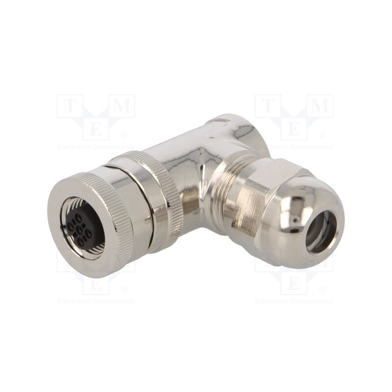 1 pcs x TE Connectivity - T4112011041-000 - Plug, M12, PIN: 4, female, A code-DeviceNet / CANopen, for cable