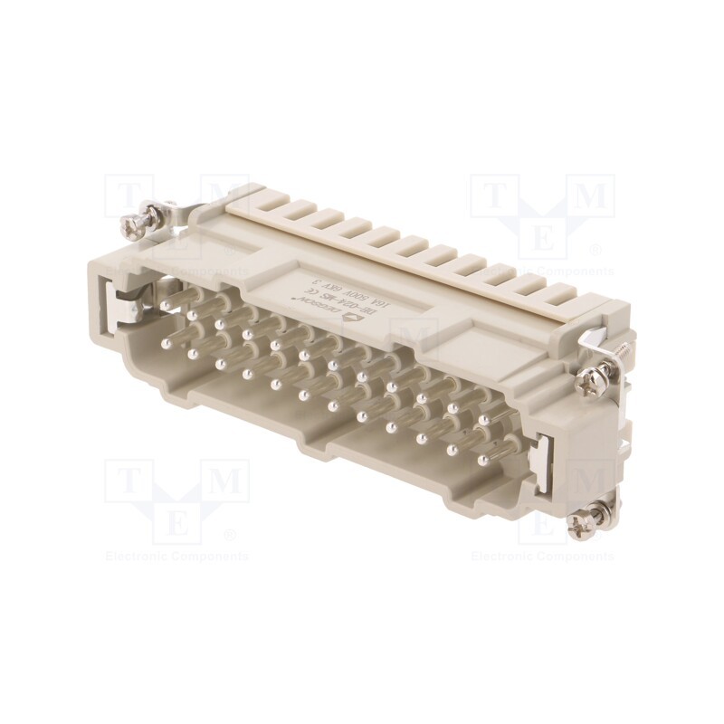 1 pcs x DEGSON ELECTRONICS - DE-024-MS - Connector: HDC, contact insert, male, DE, PIN: 24, 24+PE, size D24B