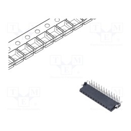 1 pcs x HARTING - 15650122701333 - Connector: PCB to PCB, female, PIN: 12, 2.54mm, har-flex® Power