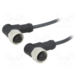 1 pcs x AMPHENOL LTW - M12A04FR-12AFR-SB001 - Cable: for sensors/automation, PIN: 4, M12-M12, 1m, plug, plug, 250V