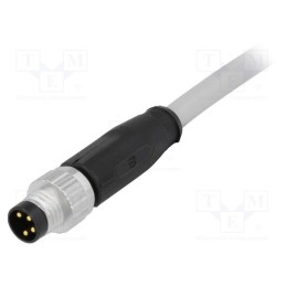 1 pcs x HARTING - 21348000481050 - Connector: M8, male, PIN: 4, straight, with lead, plug, 5m, PVC