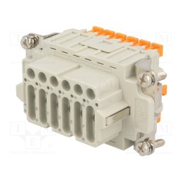 1 pcs x ILME - CDSHF 18 - Connector: HDC, female, CDSH, PIN: 18, 18+PE, size 57.27, 10A, 400V